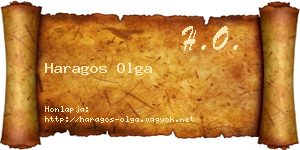 Haragos Olga névjegykártya